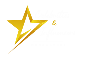 Logo Celebrities & Influencers écriture blanche